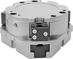 Image of Product. Schunk. Front orientation. Pick-and-Place Grippers. Circular Air-Powered Pick-and-Place Grippers, Double Acting, Schunk.