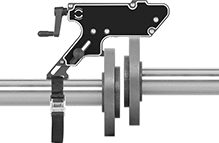 Image of ProductInUse. Side1 orientation. Pipe Flange Aligners. Pipe Flange Alignment Kits, Hand-Crank Alignment.
