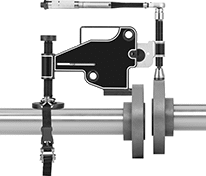 Image of ProductInUse. Side1 orientation. Pipe Flange Aligners. Pipe Flange Alignment Kits, Ratchet Alignment.