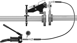 Image of ProductInUse. Side1 orientation. Pipe Flange Aligners. Pipe Flange Alignment Kits, Hydraulic Alignment.