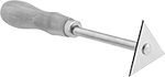 Image of Product. Scraper with Triangular Blade. Front orientation. Scrapers. Steel Blade Contoured-Surface Scraper Sets.