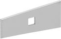 Image of Specification. Square Panel. Front orientation. ZoomedIn view. 1" Wide × 2 1/16" Long Square Panel Blade. Steel Blade Contoured-Surface Scraper Sets.