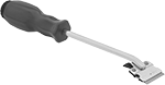 Image of Product. Front orientation. Scrapers. Razor Blade Flat-Surface Scrapers, Style C.