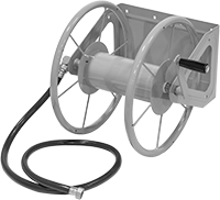 Image of Product. Front orientation. Hose Reels. Wall-Mount Reels for Garden Hose, Style C.