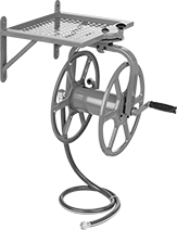 Image of Product. Front orientation. Hose Reels. Wall-Mount Reels for Garden Hose, Style E.