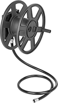 Image of Product. Front orientation. Hose Reels. Wall-Mount Reels for Garden Hose, Style F.