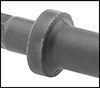 Image of Specification. Front orientation. ZoomedIn view. Contains Border. Round Collar. 0.680" Round-Shank Chisel Bits for Chipping Hammers.