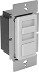 Image of Product. Front orientation. Light Dimmers. Light Dimmers, Push Button Actuator with Slide Dimmer.