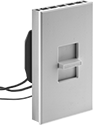 Image of Product. Front orientation. Light Dimmers. Heavy Duty Light Dimmers, Slide Actuator with Wall Plate.