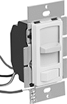 Image of Product. Front orientation. Light Dimmers. Light Dimmers, Rocker Switch Actuator with Slide Dimmer.
