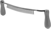 Image of Product. Front orientation. Draw Knives. Curved Blade.