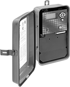 Image of Product. Front orientation. Timer Switches. Outdoor Set-to-the-Minute High-Current Time and Day Activated Switches.