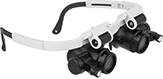 Image of Product. Front orientation. Magnifiers. Illuminated Eyeglass-Mount Frame Loupe Magnifiers.