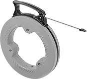 Image of Product. Front orientation. Fish Tape. Fish Tape, Steel Tape, Plastic Tip.