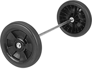Image of Product. Front orientation. Wheels. Wheels for Rubbermaid Products , For Rubbermaid Service Carts Series.