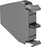 Image of Product. For Switches with 3 Buttons. Front orientation. Switch Contact Blocks. 22 mm Multifunction Panel-Mount Push-Button Switches, 3 Circuits Controlled.