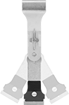 Image of Product. Front orientation. Scrapers. Three-Position Razor Blade Flat-Surface Scrapers.