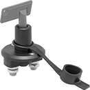 Image of Product. Front orientation. Disconnect Switches. Battery Disconnect Switches, Key Actuator for Remote Mounting with Water-Resistant Cover.