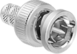 Image of Product. Front orientation. Coaxial Connectors. Coaxial Connectors, BNC Crimp-On Plugs.