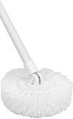 Image of Product. Front orientation. ZoomedIn view. Scrub Brushes. Multiangle Scrub Brushes with Extended-Reach Handle, Style C.