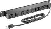 Image of Product. Back orientation. Outlet Strips. Rack-Mount Outlet Strips, Back Outlets—90° Outlet Orientation.