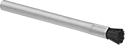 Image of Product. Front orientation. Parts Washing Brushes. Flow-Through Parts Washing Brushes, Stainless Steel Handle, Stainless Steel Ferrule.