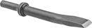 Image of Product. Front orientation. Chisel Bits. 0.401" Round-Shank Chisel Bits for Chiseling and Riveting Hammers, Rivet-Cutter Chisel Bit Blade.