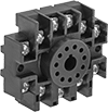 Image of Product. Relay Socket for 11-Terminal Socket. Front orientation. Relay Sockets. Circular-Pin Relays, 1.4" High.
