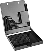 Image of Product. With Metal Case. Front orientation. L-Keys. L-Key Sets, Metal Case.