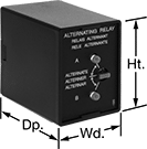 Image of Product. Front orientation. Contains Annotated. Alternating Relays.