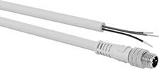 Image of Product. M8 Plug × Wire Leads. Front orientation. Metric Circular Cords. M8 Cords, M8 Plug × Wire Leads.
