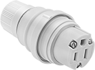 Image of Product. Front orientation. Power Connectors. Washdown Straight-Blade Connectors, Sockets.