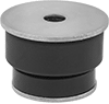 Chemical-Resistant Vibration-Damping Mounts with Unthreaded Hole