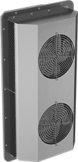 Image of Product. Front orientation. Heat Exchangers. Enclosure-Cooling Heat Exchangers, NEMA 4X Enclosure Rating, 3,000 BTU/hr Cooling Capacity.