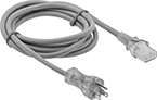 Image of Product. Front orientation. Power Cords. Snug-Fit IEC Power Cords.