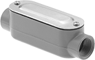 Image of Product. Front orientation. Conduit and Fittings. Conduit Bodies, Straight (C), Threaded Conduit Connection.