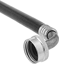 Image of Product. Front orientation. Appliance Hose and Fittings. Hose with Fittings for Plumbing Fixtures , For Washing Machines , 90° Elbow, GHT Thread.