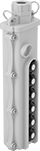 Image of Product. Six Buttons. Front orientation. Pendant Switches. Corrosion-Resistant Washdown Pendant Switches, 6 Buttons.