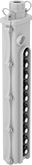 Image of Product. Ten Buttons. Front orientation. Pendant Switches. Corrosion-Resistant Washdown Pendant Switches, 10 Buttons.