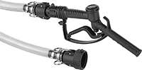 Image of Product. Front orientation. Hose Nozzles. Chemical Hose Nozzles with Hose and Threaded Fittings .