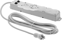 Image of Product. Outlet Strip with Outlet Covers. Front orientation. Outlet Strips. Sure-Grip Outlet Strips.