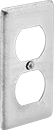 Image of Product. Front orientation. Outlet Box Covers. Covers for Steel Switch Boxes, For NEMA Outlets.