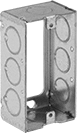 Image of Product. Front orientation. Outlet Box Extenders. Extenders with Knockouts for Steel Switch Boxes.
