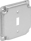 Image of Product. Front orientation. Outlet Box Covers. Covers for Steel Outlet Boxes, For Toggle Switches.