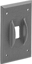 Image of Product. Front orientation. Outlet Box Covers. Covers for Aluminum Conduit-Ready Outlet Boxes, For Toggle Switches.