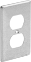 Image of Product. Front orientation. Outlet Box Covers. Covers for Aluminum Conduit-Ready Outlet Boxes, For NEMA Outlets.