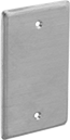 Image of Product. Front orientation. Outlet Box Covers. Blank Covers for Aluminum Conduit-Ready Outlet Boxes.
