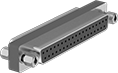 Image of Product. Front orientation. D-Sub Connectors. D-Sub Adapters, DB37 Female × DB37 Female.