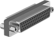 Image of Product. Front orientation. D-Sub Connectors. D-Sub Adapters, DB50 Female × DB50 Female.