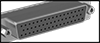 Image of Specification. DB50 Female. Front orientation. ZoomedIn view. Contains Border. D-Sub Connectors. D-Sub Adapters, DB50 Female × DB50 Male.